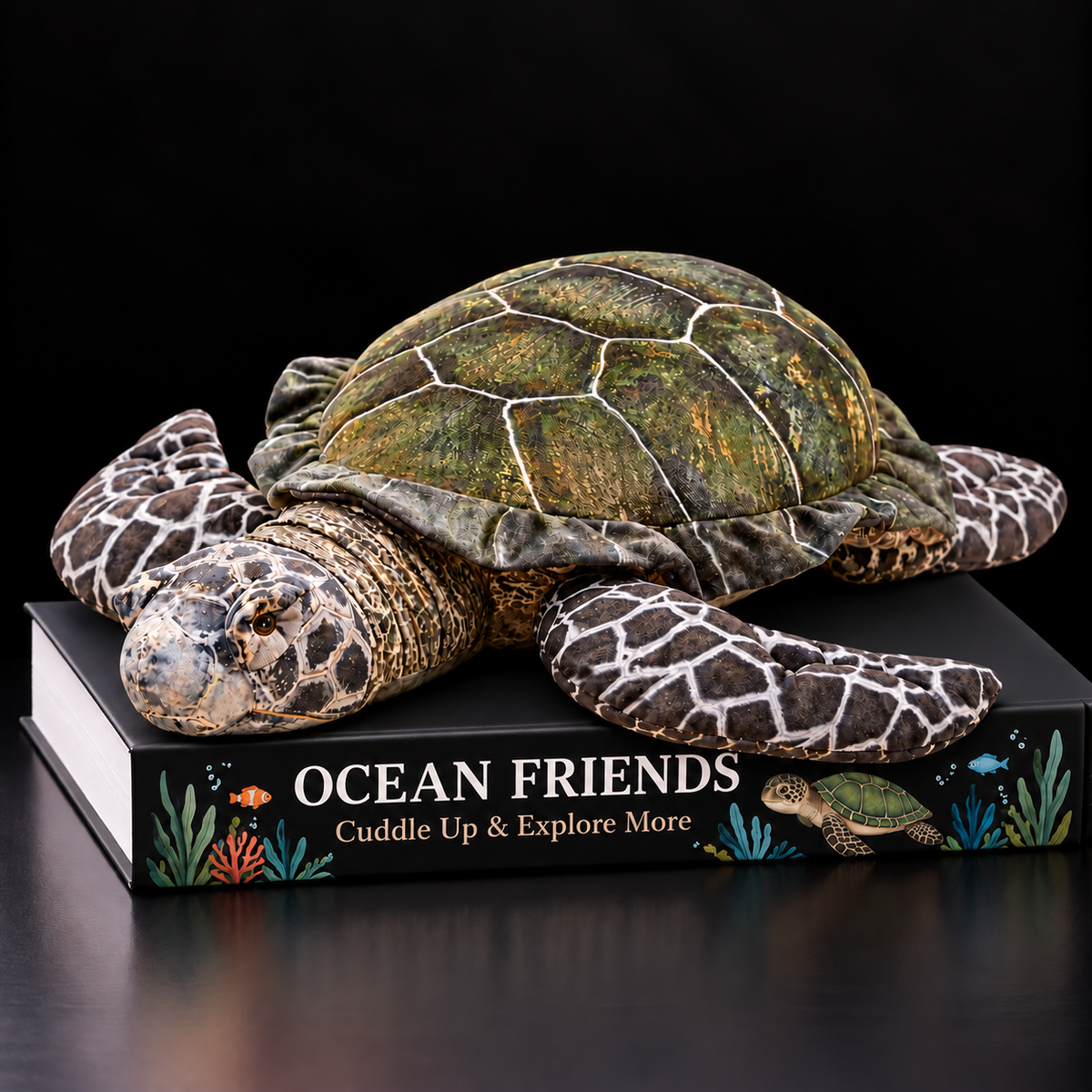 Realistic Sea Turtle Stuffed Animal Plush Toy