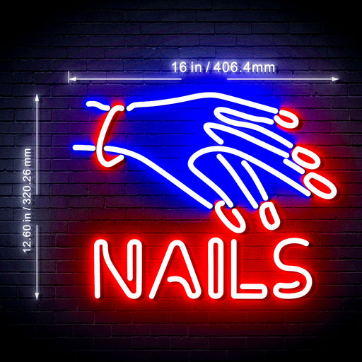 Salon Nails Flex Silicone LED Neon Sign - Way Up Gifts