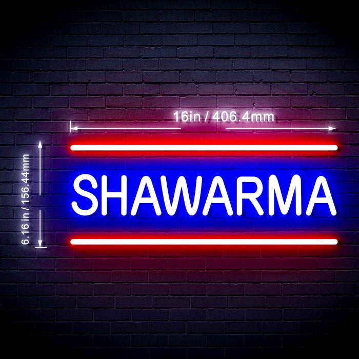 16" Shawarma Flex Silicone LED Neon Sign