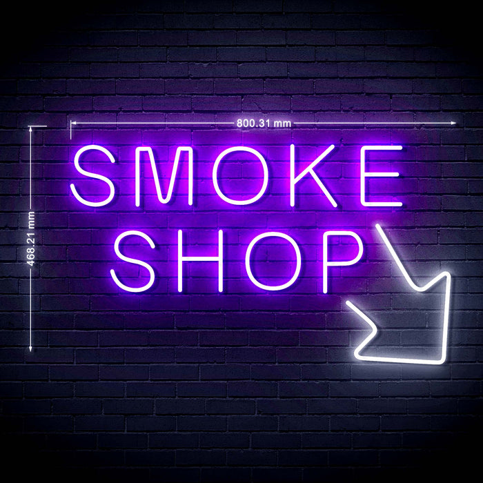 Smoke Shop Arrow Ultra-Bright LED Neon Sign - Way Up Gifts