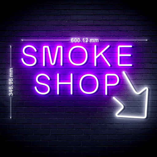 Smoke Shop Arrow Ultra-Bright LED Neon Sign - Way Up Gifts