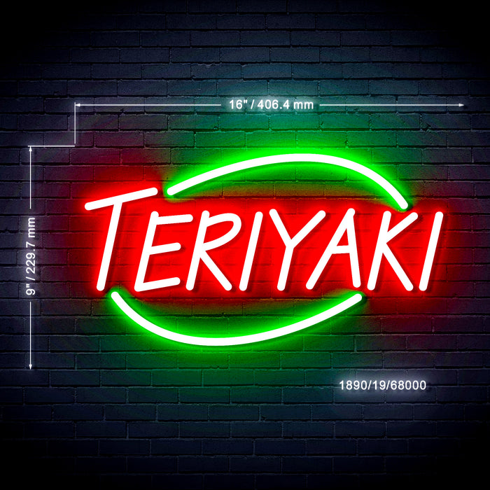 16" Teriyaki Flex Silicone LED Neon Sign - Way Up Gifts