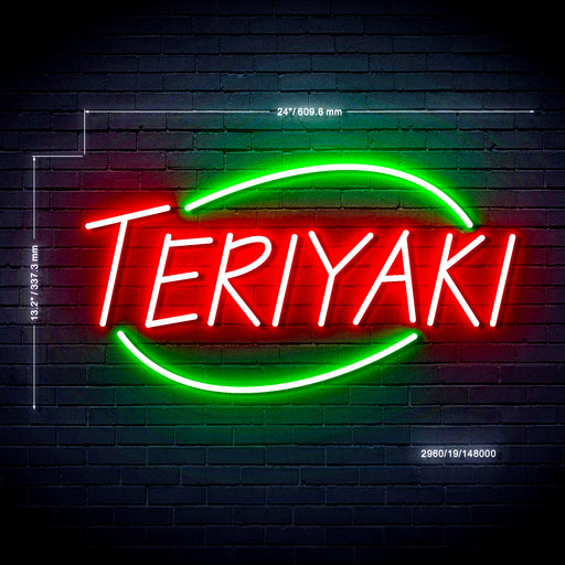 Teriyaki Ultra-Bright LED Neon Sign w/ Remote - Way Up Gifts