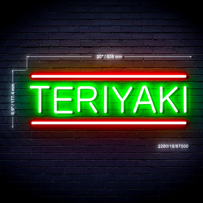 Teriyaki Ultra-Bright LED Neon Sign w/ Remote - Way Up Gifts