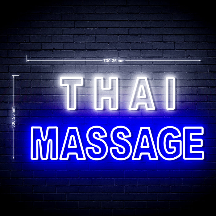 Thai Massage Ultra-Bright LED Neon Sign w/ Remote - Way Up Gifts