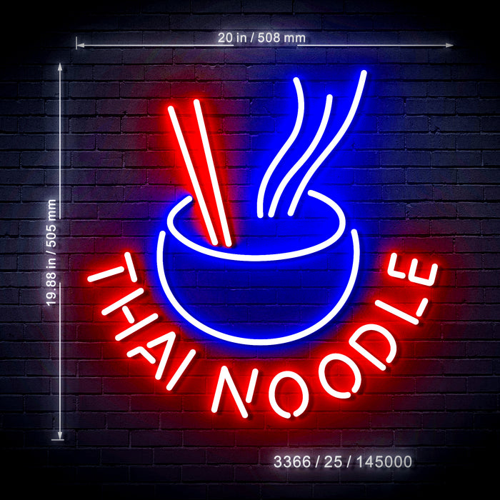 Thai Noodle Ultra-Bright LED Neon Sign w/ Remote - Way Up Gifts