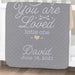 Personalized You Are Loved Little One Boy Sherpa Blanket - Baby Boy Blanket Gift - Way Up Gifts