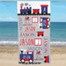 Train Lover's Custom Name Beach Towel for Kids - Way Up Gifts