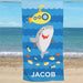 Kids Shark Personalized Summer Beach Towel - Way Up Gifts
