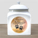Personalized Pet Memorial Urn – Ceramic Urn with Watercolor Background for Dogs or Cats - Way Up Gifts