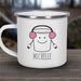 Winter Marshmallow Camper Mug - Personalized Holiday Mug with Snow Theme - Way Up Gifts
