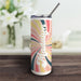 Personalized Retro Sunburst Tumbler with Straw - Way Up Gifts