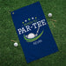 Ready to Par-Tee Golf Towel - Personalized Groomsmen Golf Gift - Way Up Gifts