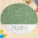 Honeymoon Green Word Art Round Beach Towel - Personalized - Way Up Gifts