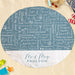 Round Mr & Mrs Light Blue Honeymoon Word Art Beach Towel - Way Up Gifts