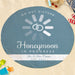 Honeymoon in Progress Round Beach Towel - Custom Name - Way Up Gifts