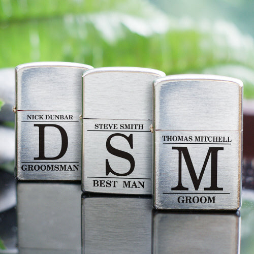 Engraved Lighter - Personalized Groomsmen Keepsake Gift - Way Up Gifts