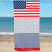 4th of July USA Patriotic Personalized Beach Towel - Way Up Gifts