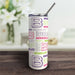 Personalized A is For Tumbler with Straw - Way Up Gifts