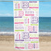 Custom Kid's Name Beach Towel - Way Up Gifts