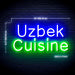 Uzbek Cuisine Flex Silicone LED Sign (Neon-Style, LED Technology) - Way Up Gifts