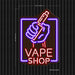 Vape Shop Holding Hand Display Ultra-Bright LED Neon Sign w/ Remote - Way Up Gifts