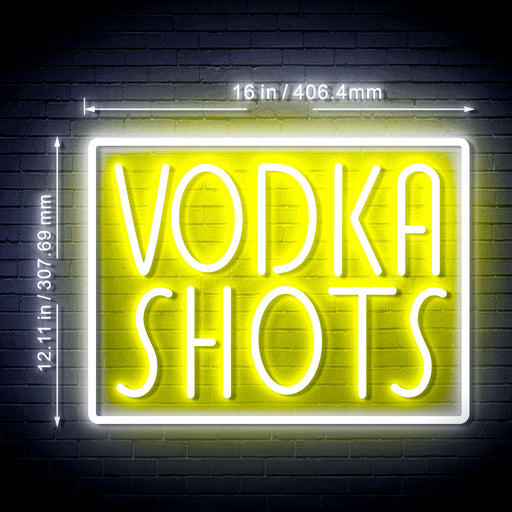 Vodka Shots Bar Flex Silicone LED Neon Sign - Way Up Gifts