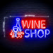 Wine Shop Ultra-Bright LED Neon Sign w/ Remote - Way Up Gifts