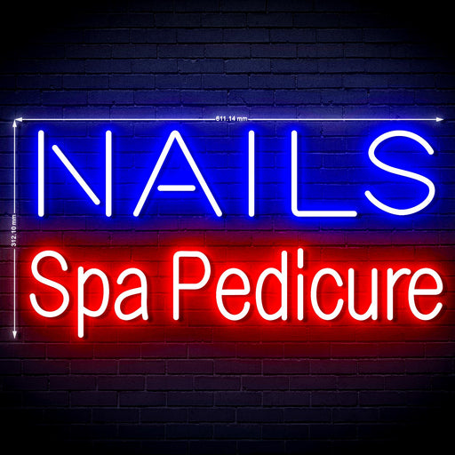 Nails Spa Pedicure Ultra-Bright LED Neon Sign - Way Up Gifts