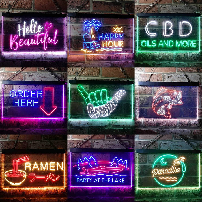 Custom Dual Color LED Neon Light Sign - Way Up Gifts