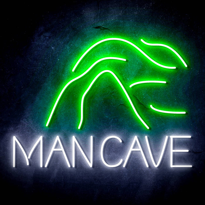 Man Cave with Cave Ultra-Bright LED Neon Sign - Way Up Gifts