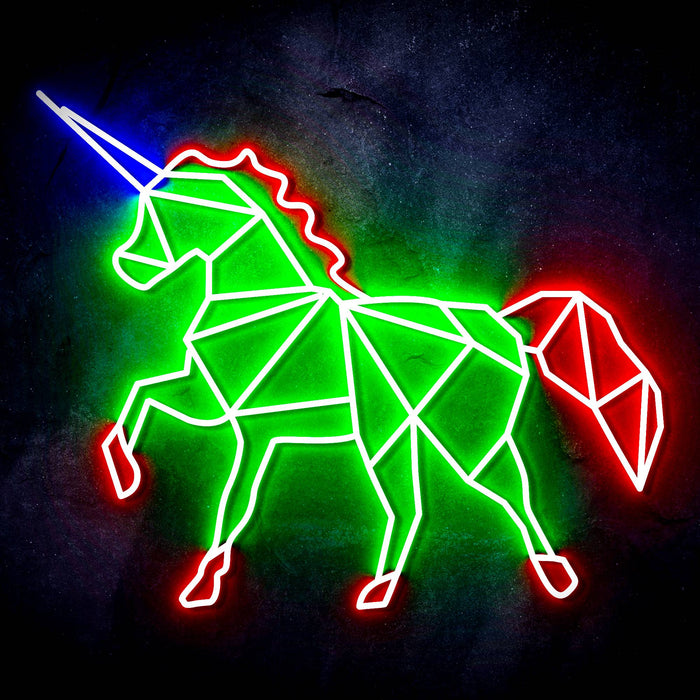 Origami Unicorn Ultra-Bright LED Neon Sign - Way Up Gifts