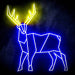 Origami Deer Cabin Hunting Ultra-Bright LED Neon Sign - Way Up Gifts