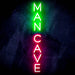 Vertical Man Cave Ultra-Bright LED Neon Sign - Way Up Gifts