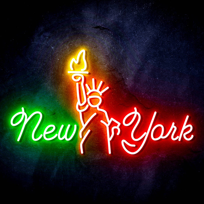 New York City Statue of Liberty Ultra-Bright LED Neon Sign - Way Up Gifts
