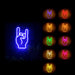 Rock & Roll Sign of the Horns Flex Silicone LED Neon Sign - Way Up Gifts