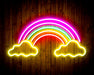 Clouds with Rainbow Kid Room Flex Silicone LED Neon Sign - Way Up Gifts