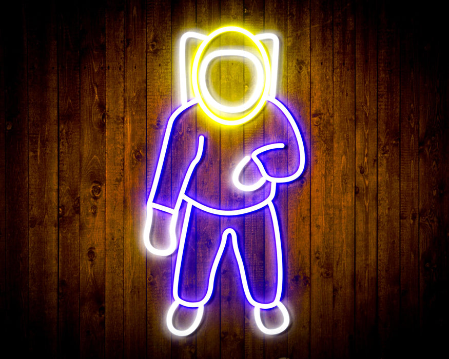 Astronaut Kid Room Flex Silicone LED Neon Sign - Way Up Gifts