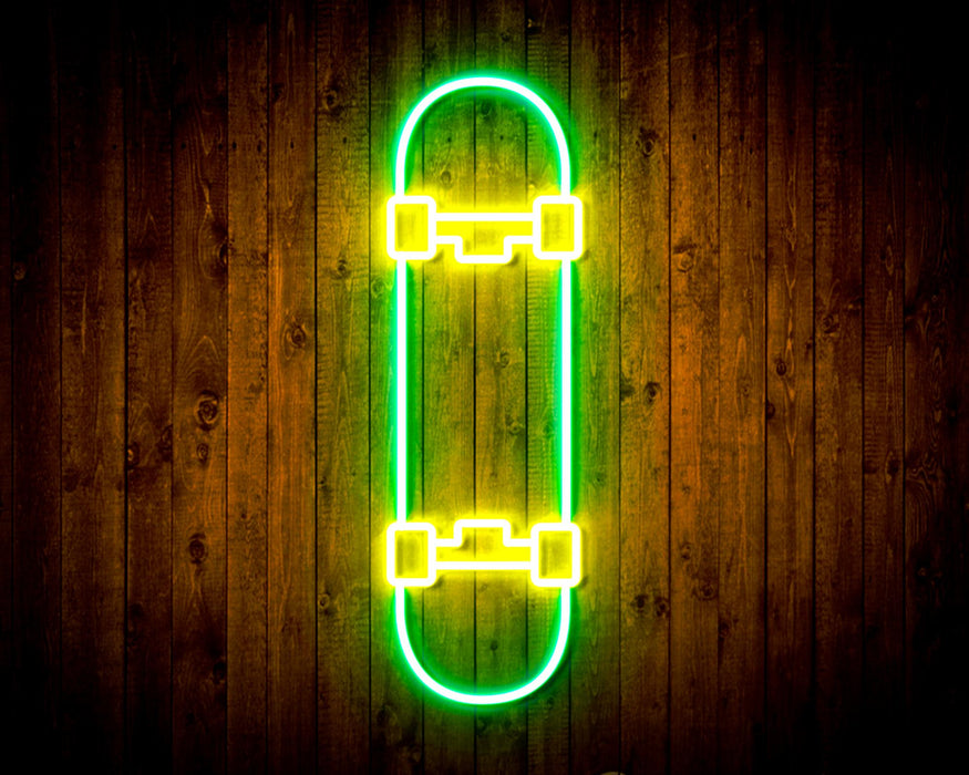 Skateboard Kid Room Flex Silicone LED Neon Sign - Way Up Gifts