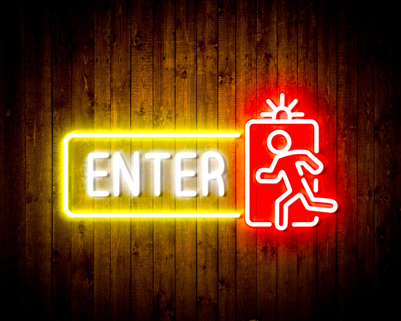 Entrance Enter Flex Silicone LED Neon Sign - Way Up Gifts