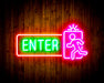 Entrance Enter Flex Silicone LED Neon Sign - Way Up Gifts