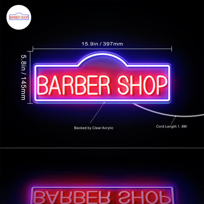 Barber Shop Flex Silicone LED Neon Sign - Way Up Gifts