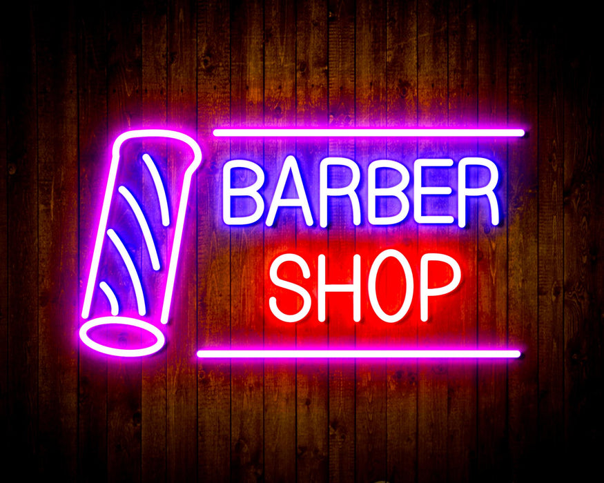 Barber Shop Flex Silicone LED Neon Sign - Way Up Gifts