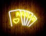 Poker Royal Flush Flex Silicone LED Neon Sign - Way Up Gifts