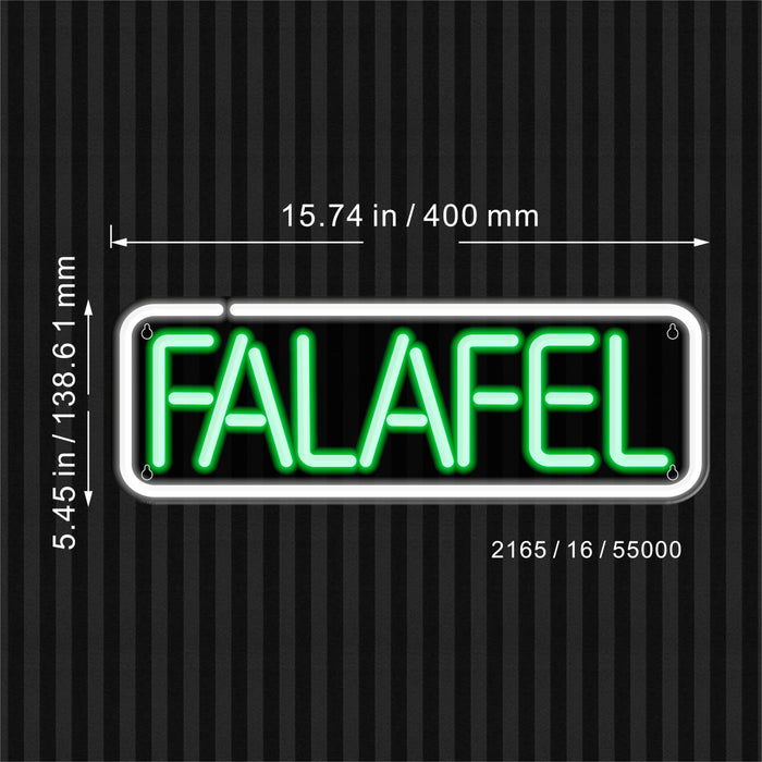 16" Falafel Flex Silicone LED Sign (Neon-Style, LED Technology) - Way Up Gifts