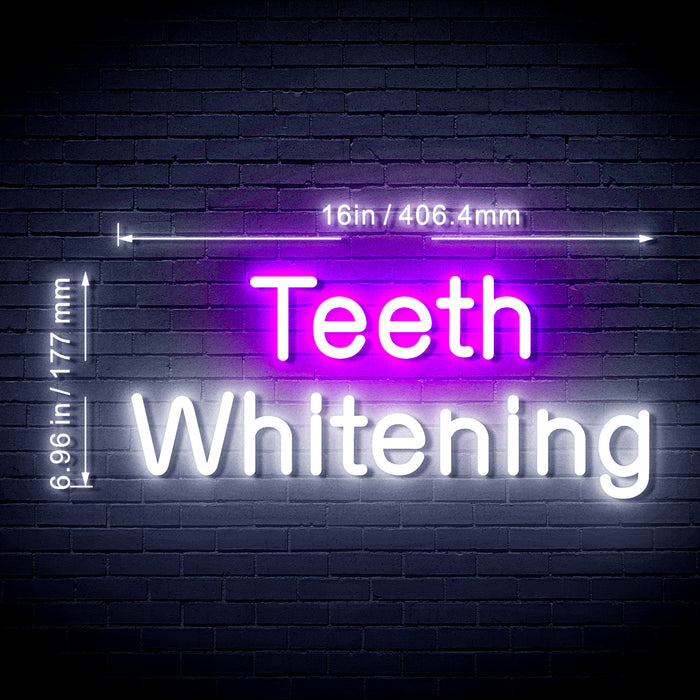 Dentist Teeth Whitening Flex Silicone LED Neon Sign - Way Up Gifts