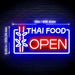 Open Restaurant Thai Food Flex Silicone LED Neon Sign - Way Up Gifts