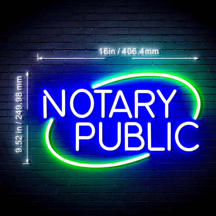 Notary Public Flex Silicone LED Neon Sign - Way Up Gifts