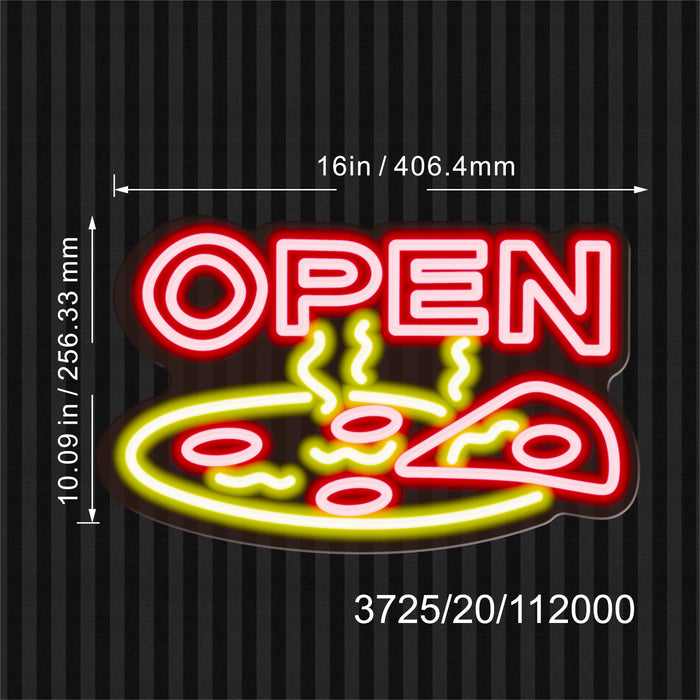 Pizza Open Flex Silicone LED Neon Sign - Way Up Gifts