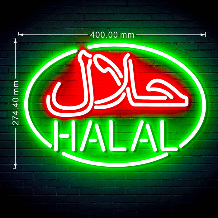 Arabic Restaurant Halal Food Flex Silicone LED Neon Sign - Way Up Gifts